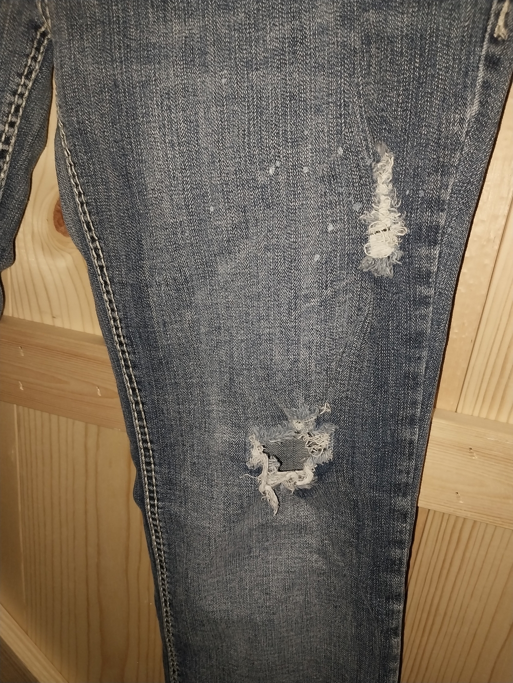 Amethyst Jeans Mid-Blue Distressed Boot Cut Jeans - Picture 8 of 8